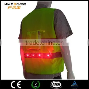 Cheap Good Quanlity Led Potable Reflective Safety Custom hi Vis Vest thumbnail-2