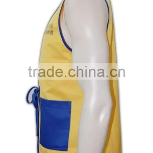 China Manufactory High Quality Front Open Yellow Stand Collar Work Vest thumbnail-3