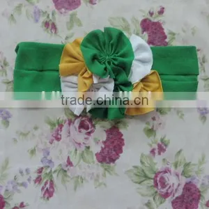 2016 Newest and Fashion Elastic Hair Band,three Flower Shape Headband,bright Colorful Hair Band With Elastic thumbnail-4