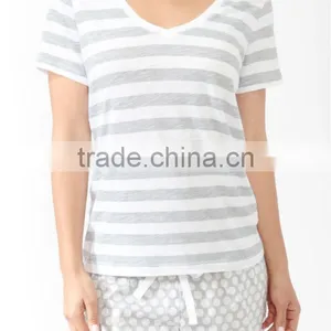 Striped Polka Dot Pajamas Set thumbnail-4