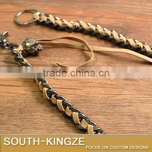 Leather and Alloy Metal Punk Style Pants Pendant thumbnail-1