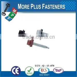 Made in Taiwan Flat Head Undercut TEK Screws # 3 Point Roofing Screws Self Drilling Screws for All Metal Prevailing thumbnail-6