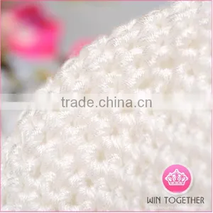 Knit Crochet Hat Newborn Baby Hat Crochet Beanie thumbnail-3