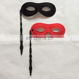 CG-PM066 Black Party Mask With Stick Hot Sale Mask thumbnail-1