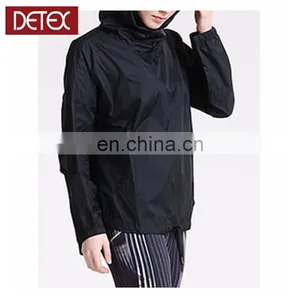 Womens High Quality Cheap Nylon Pullover Windbreaker thumbnail-1