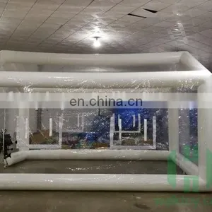 0.45mm Pvc Tarpaulin Transparent House Shape Inflatable Easy up Beach Tent Outdoor Camping Bubble Tent thumbnail-4