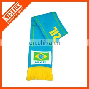 2017 Fashion Acrylic Jacquard Football Fan Scarf thumbnail-1
