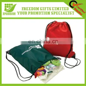 Promotional Cutom Logo Branded Drawstring Sports Bag thumbnail-1
