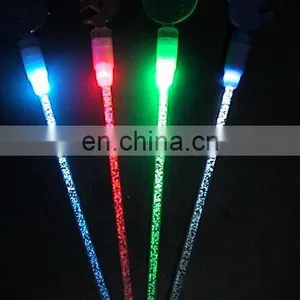 Popular LED Flashing Bar Led Lights Plastic Liquid Snowflake Shaped Cocktail Stirrer thumbnail-1