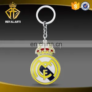 Hot Selling 3D Skull Football Keychain in Dye Black Plating thumbnail-6