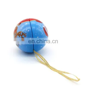 Empty Ball Shape of Tin Box for Christmas Gift Wholesale thumbnail-6