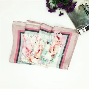 Best Price High Quality Digital Print Custom Fringe Silk Scarf thumbnail-3