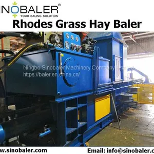 Rhodes Grass Hay Baler Machine thumbnail-1