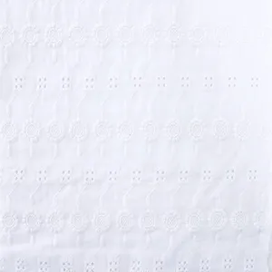 Bridal Lace Embroidery Swiss Cotton Voile Embroidered Fabric Wholesale thumbnail-2