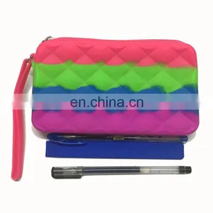 US Hot Women Clutch Purse Bags Custom OEM 3 Color Straps Mixtur Silicone Fashion Cheap Wallets thumbnail-7