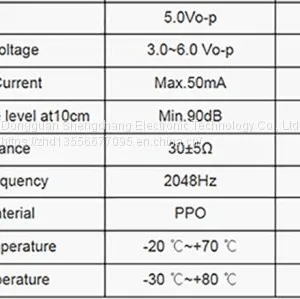 Electromagnetic Passive Buzzer Sc1614 thumbnail-3