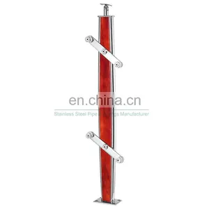 New Arrival Balcony Railing Post Stainless Steel Glass Balustrade Balustrade Design Systems thumbnail-7
