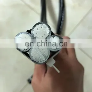 Best Price Aluminum Conductor ABC Cable Overhead Transmission Line Quadruplex Cable 4x10mm2 thumbnail-4