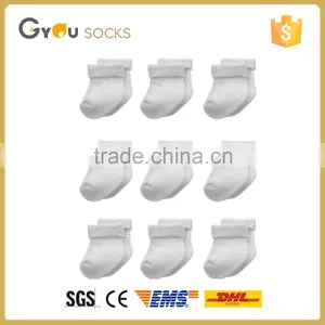Bulk Cotton Plain White Baby Socks thumbnail-1