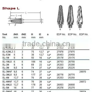 Carbide Rotary Burrs SL thumbnail-1