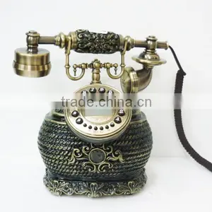 Fancy Corded Antique Wooden Telephone Table thumbnail-1
