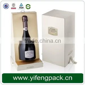 Decorative Paper Wine Champagne Glass Bottle Glass Cardboard Gift Box Wholesale thumbnail-4