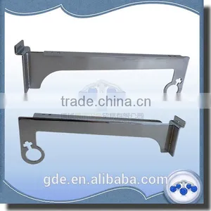 Metal Chrome Slatwall Shelf Bracket for 25mm Round Tube thumbnail-1