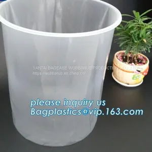 Gallon Bucket Liner Rigid Plastic Pail Liner, PE Round Pond Liner Round Raised Rigid Pond Liner 500liter, pp Steel Pail thumbnail-2