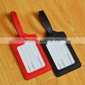 Wholesale Genuine Leather Luggage Tags Baggage Tags Colorful Luggage Parts thumbnail-2