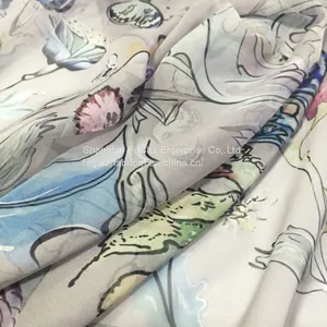 Digital Printing Fabric Customize Printed Polyester Fabric Chiffon Textile thumbnail-3