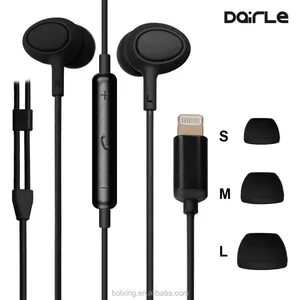 MFi Certificated Factory Balanced Bass Sound Lightening Earphone for Iphone 8 thumbnail-2
