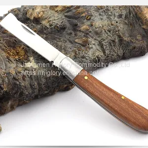 Wood Handle Folding Pocket Pruning Grafting Budding Cutting Knife thumbnail-1