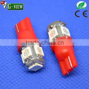 Automotive Led Light Bulb T10 5smd 5050 Car Interior Turn Signal Light Various Colors thumbnail-1