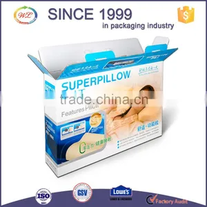 Offset Printing Folding Corrugated Carton Cardboard Box With Handle thumbnail-1