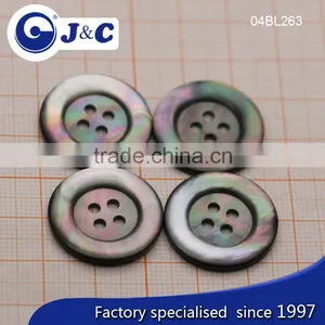 Blacklip Shell Buttons, Mop Sea Shell Buttons, 4 Holes Round Shirt Button thumbnail-1
