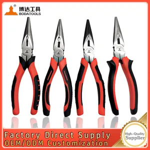 Industrial-grade Pointed Pliers 6 Inch and 8 Inch Multi-function Wire Pliers for Wholesale and OEM Customization thumbnail-1