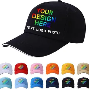 Customize Baseball Cap Your Own Design Text, Photos, Image Logo Adjustable Hat Hiphop Hat thumbnail-1