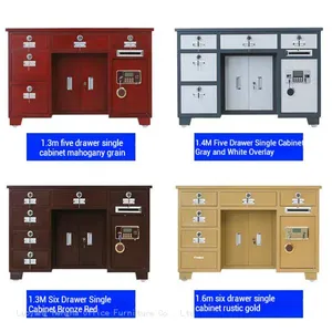 Steel Professional Desk With Large Capacity Locker for Law Firms; Solid Locking Mechanism for Confidential Document Security thumbnail-5