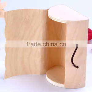 2016 Pretty Wooden Bark Gift Box With Elastic Enclosure,Wooden Birch Veneer thumbnail-4