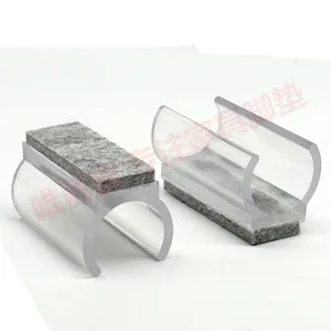 Rectangle U Shaped Chair Leg Tips Cap With Felt Pads,Furniture Feet Protectors Slide Smoothly Glides,Protect Hardwood Floor No Scratches No Noise thumbnail-3
