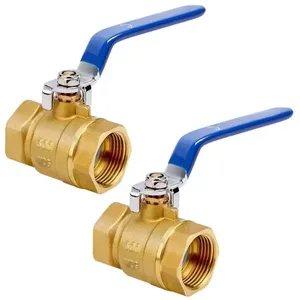 Cold Water 3 Inch Brass Ball Valve Threaded Ball Valve Three Pieces Npt Ball Valve thumbnail-1
