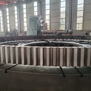Custom Forged Large Gear Ring for Cement Plant Kilns up to 10m Diameter thumbnail-4