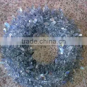Silver Tinsel Holographic Garland thumbnail-1