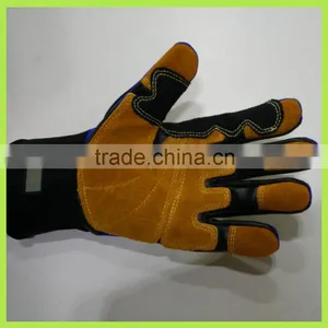 Heat Resistant The Oil Workers Double Palm Impact EN1621-1 Cuff High Breathable Glove thumbnail-2