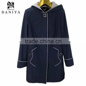 YMYD-7711 2016 Clothes Manufacturer Spring Woman Slim Overcoat Medium-Long Trench Coat Ladies Casual Trench Coat For Women thumbnail-1