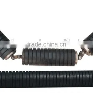 New Condition Conveyor Rubber Coated Roller/Impact Roller thumbnail-1