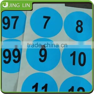 Custom Number Stickers, Colour Printing Eco-friendly Number Stickers thumbnail-1