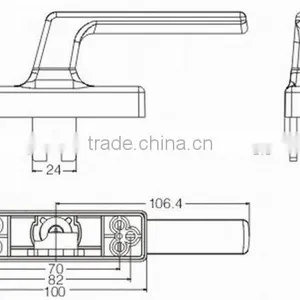Aluminium Door Handle,Casement Handle,Door&Window Accessory,JW9003A thumbnail-2