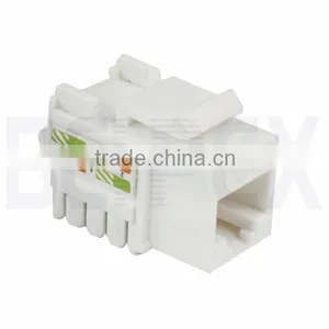 Cat6A UTP Toolless RJ45 Keystone Jack Cat6A RJ45 Female Jack thumbnail-2