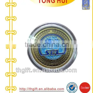 Acrylic Box Bronze Antique Metal Coin Souvenirs thumbnail-1